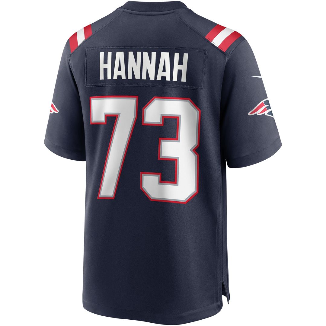 John Hannah New England Patriots Game Retired Player Jersey - Navy