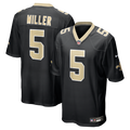 Kendre Miller New Orleans Saints Team Game Jersey - Black