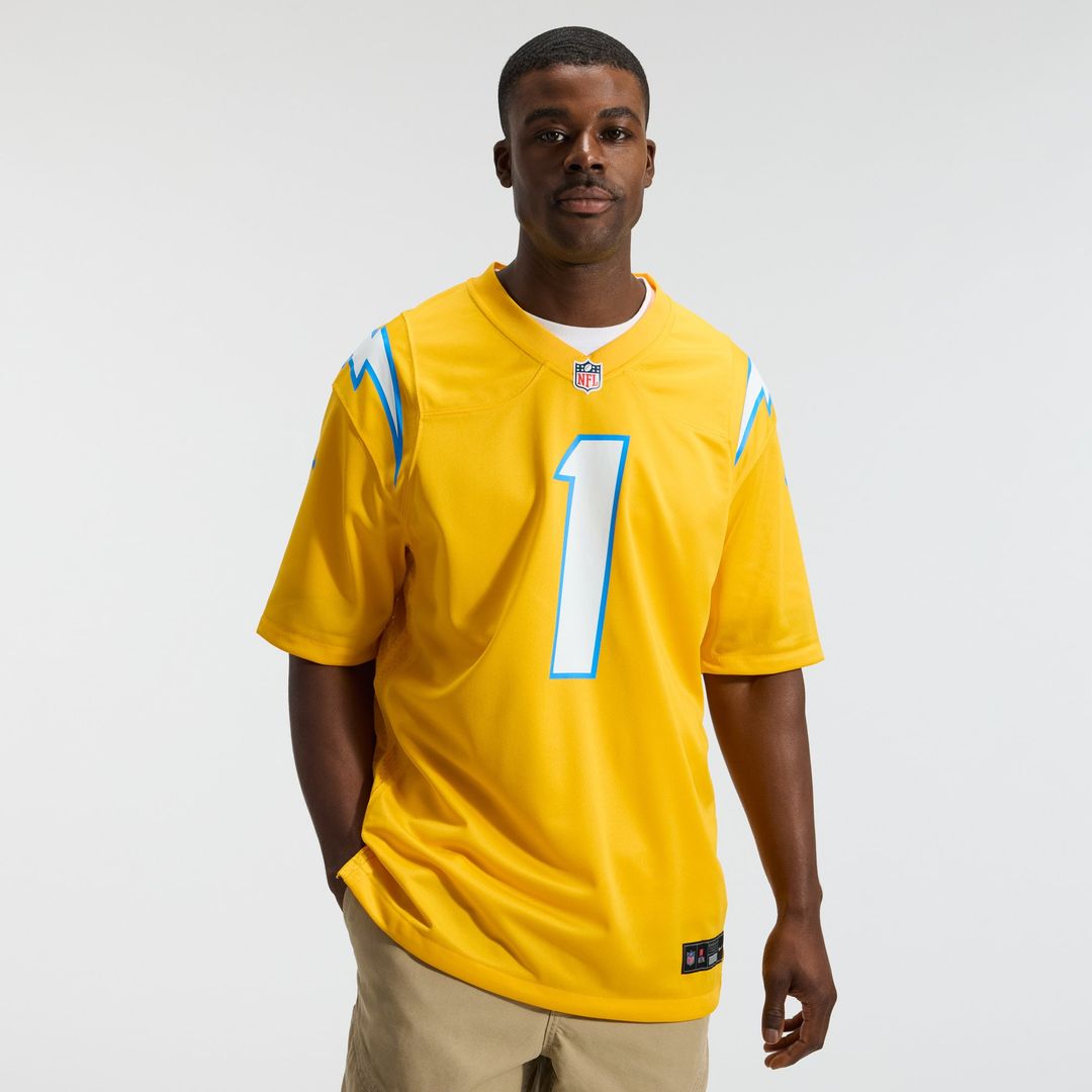 Quentin Johnston Los Angeles Chargers Game Player Jersey - Powder Blue