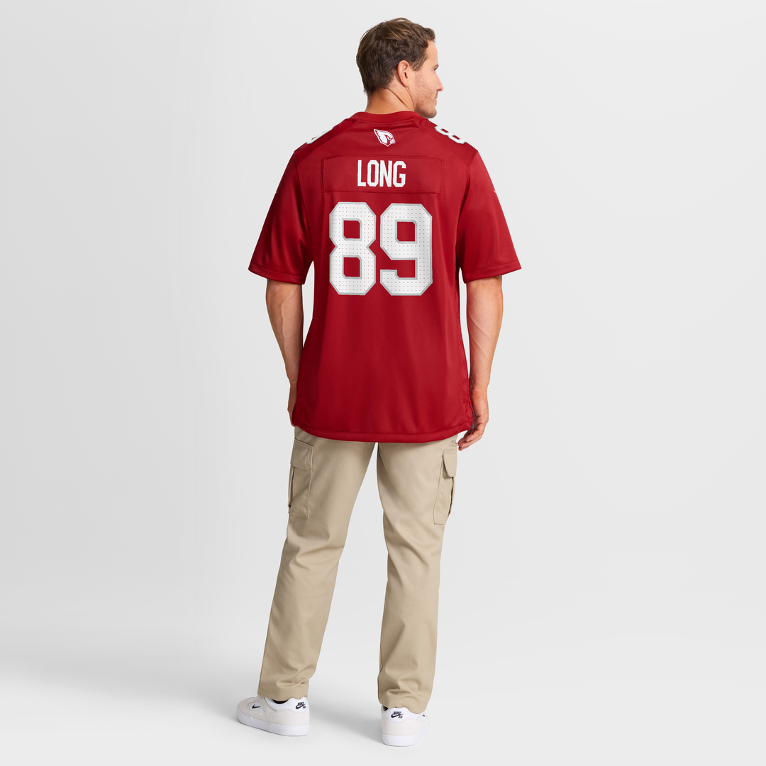 Hunter Long Arizona Cardinals Team Game Jersey - Cardinal