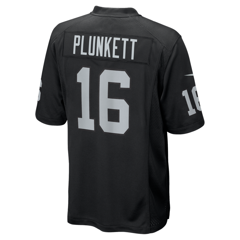 Jim Plunkett Las Vegas Raiders Game Retired Player Jersey - Black