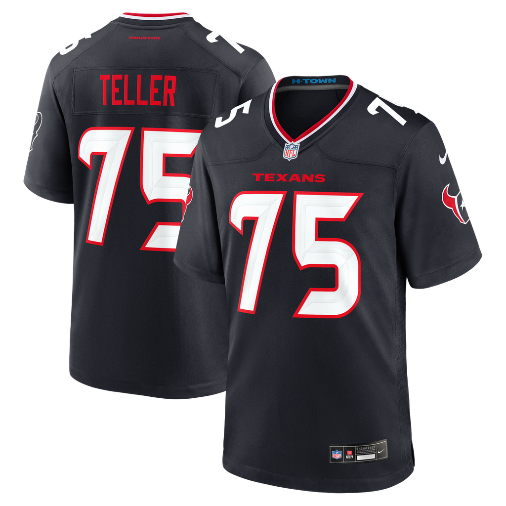 Wyatt Teller Houston Texans Team Game Jersey - Navy