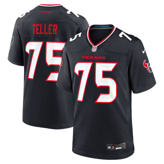Wyatt Teller Houston Texans Team Game Jersey - Navy