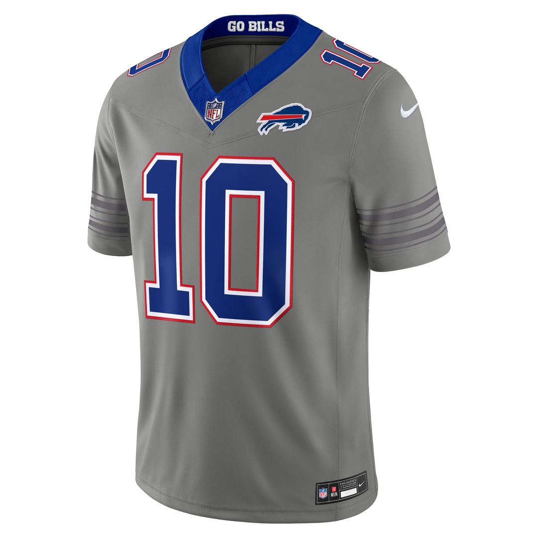 Khalil Shakir Buffalo Bills Nickel City Vapor F.U.S.E. Stitched Limited Jersey - Gray