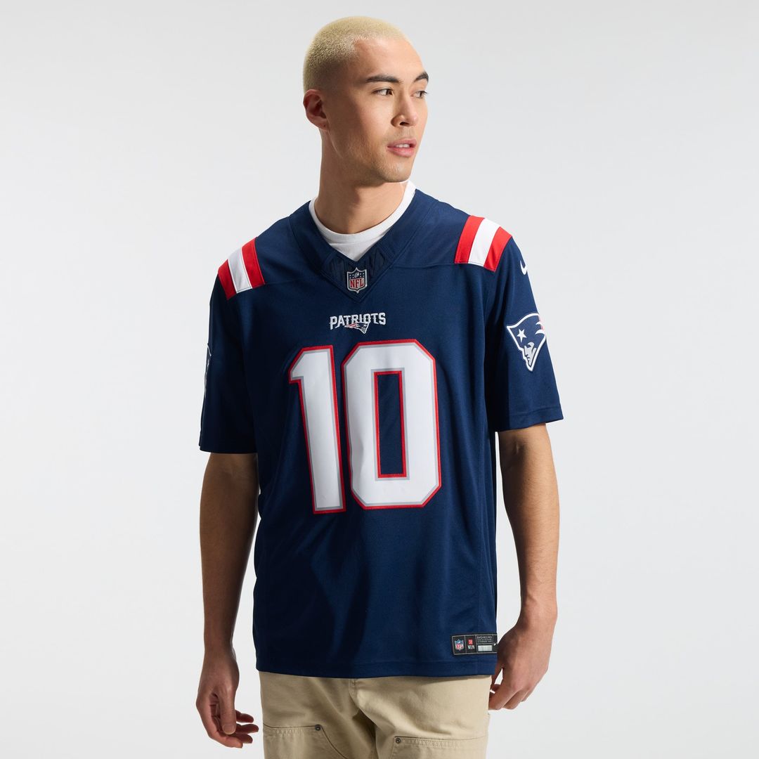 Drake Maye New England Patriots Team Vapor F.U.S.E. Stitched Limited Jersey - Navy