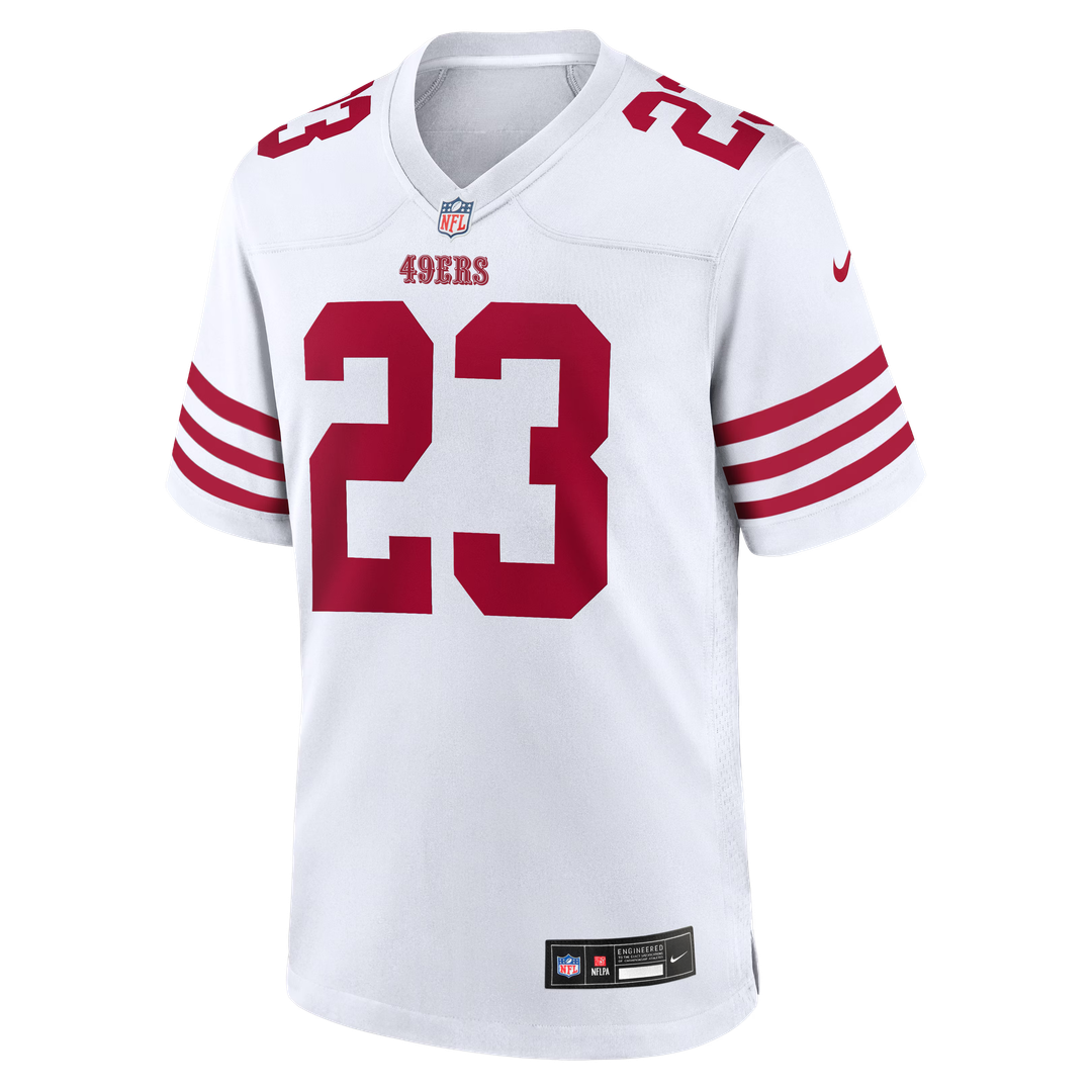 Christian McCaffrey San Francisco 49ers Game Player Jersey - White