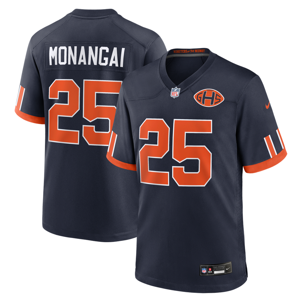Kyle Monangai Chicago Bears 2026 Rivalries Collection Game Jersey - Navy