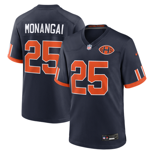 Kyle Monangai Chicago Bears 2026 Rivalries Collection Game Jersey - Navy