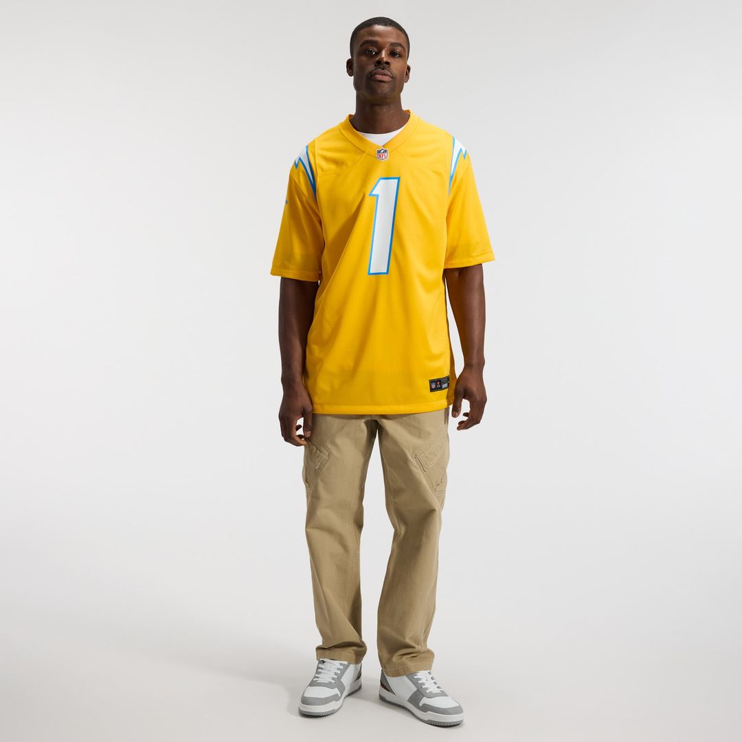 Quentin Johnston Los Angeles Chargers Alternate Super Chargers Game Player Jersey - Navy