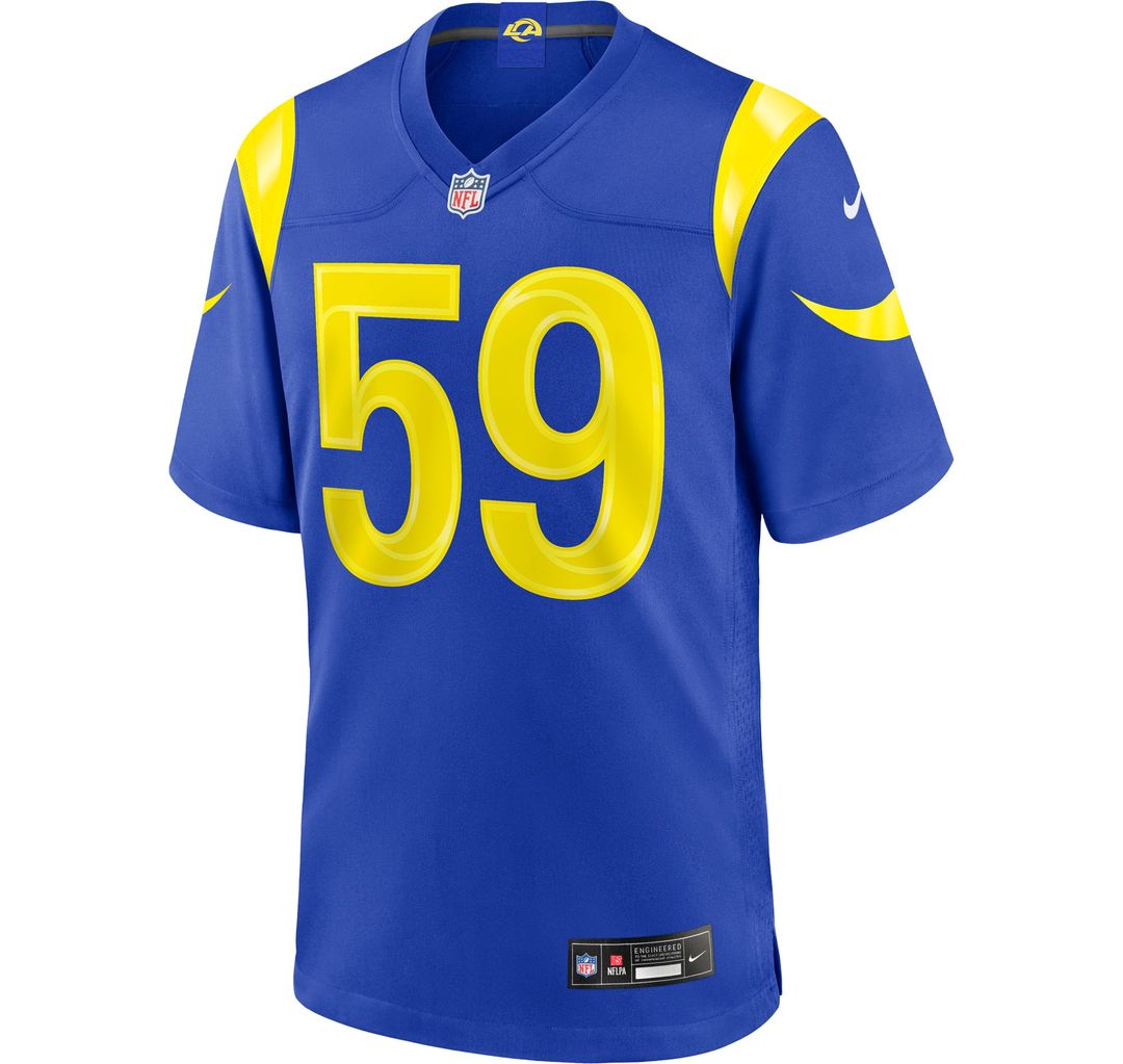 Darryl Peterson Los Angeles Rams Game Jersey - Royal