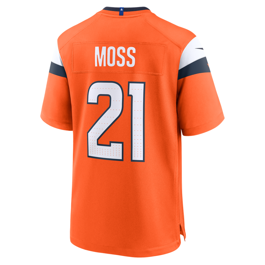 Riley Moss Denver Broncos Team Game Jersey - Orange