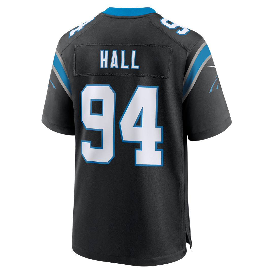 Aaron Hall Carolina Panthers Team Game Jersey - Black