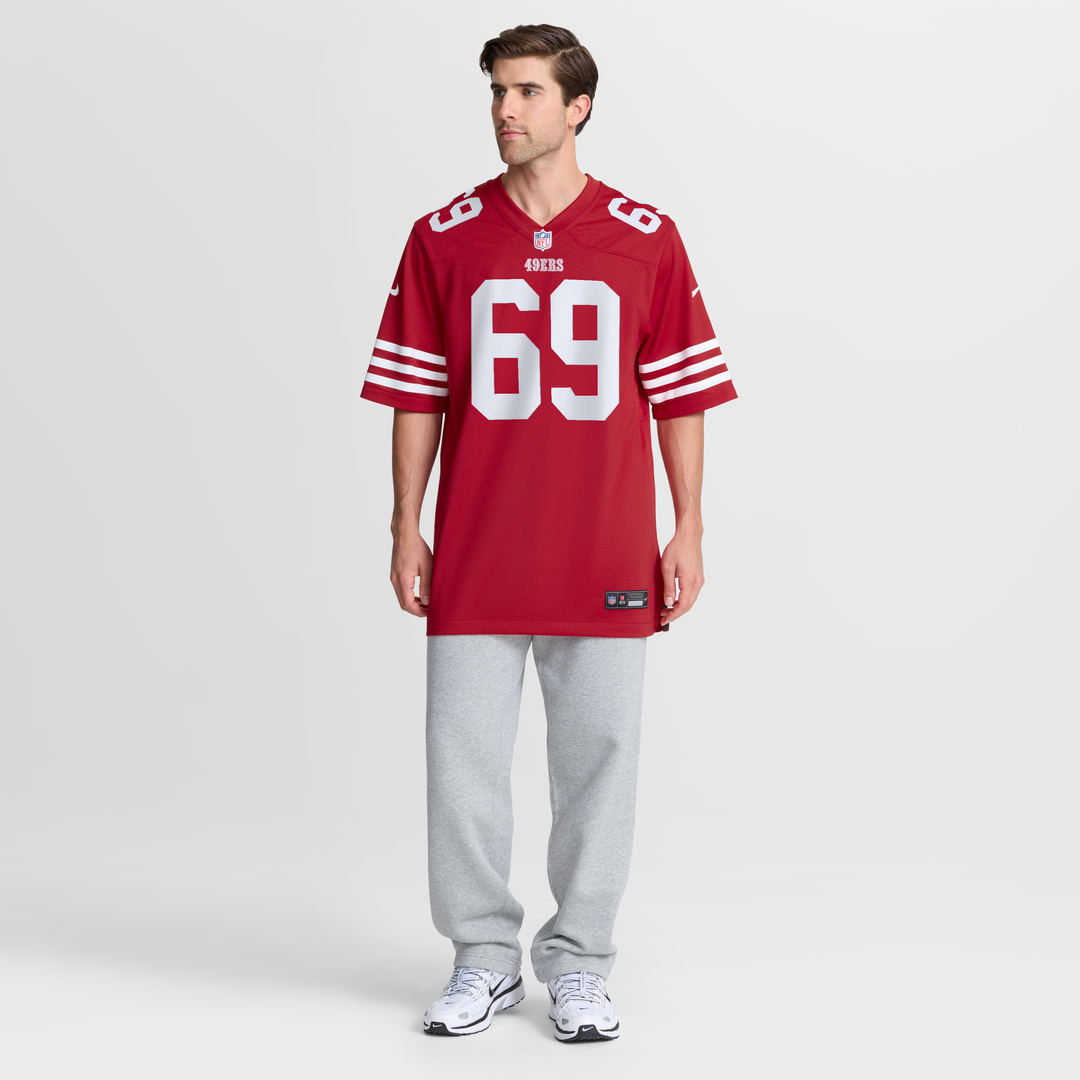 Enrique Cruz Jr. San Francisco 49ers Team Game Jersey - Scarlet