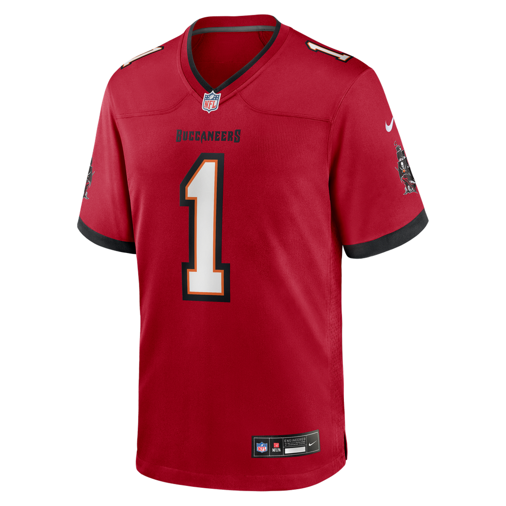 Number 1 Groom Tampa Bay Buccaneers Game Jersey - Red
