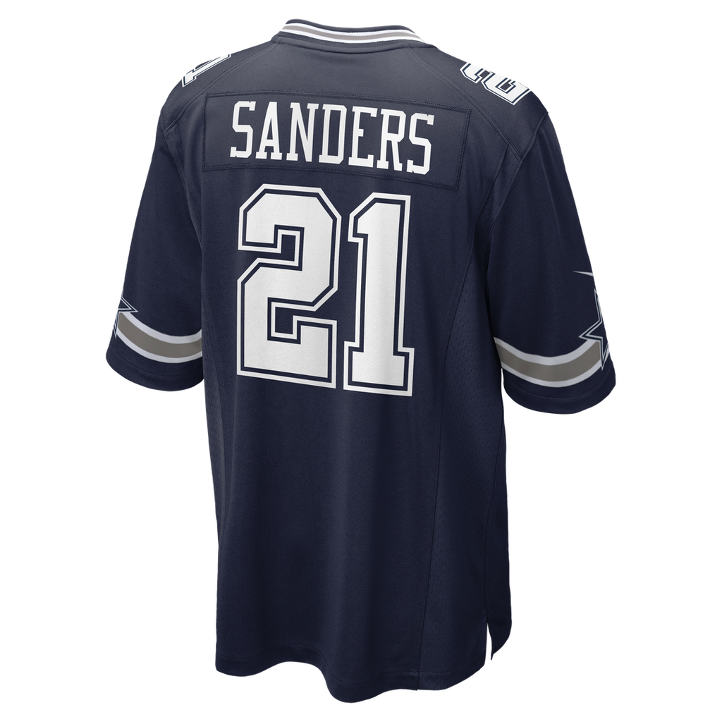 Deion Sanders Dallas Cowboys Team Retired Player Game Jersey - Navy