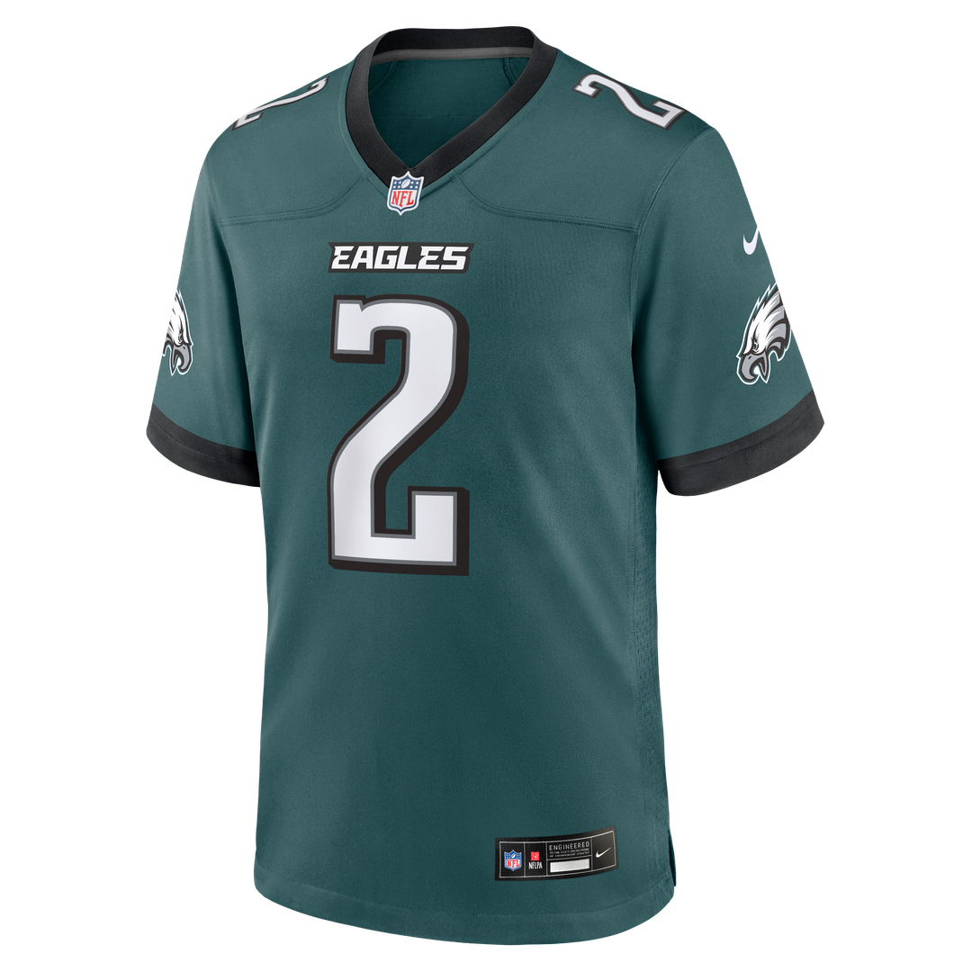 Tariq Woolen Philadelphia Eagles Team Game Jersey - Midnight Green