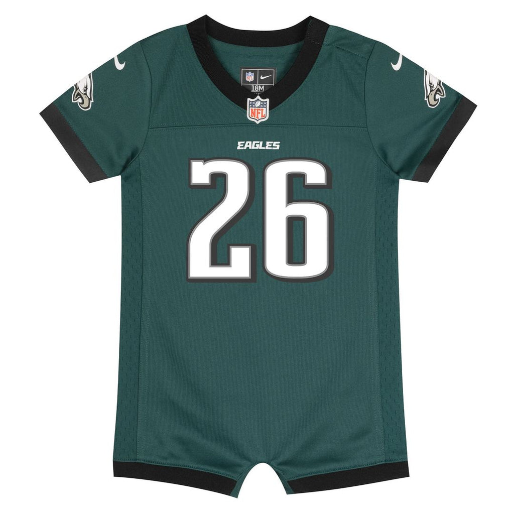Saquon Barkley Philadelphia Eagles Newborn Romper Game Jersey - Midnight Green