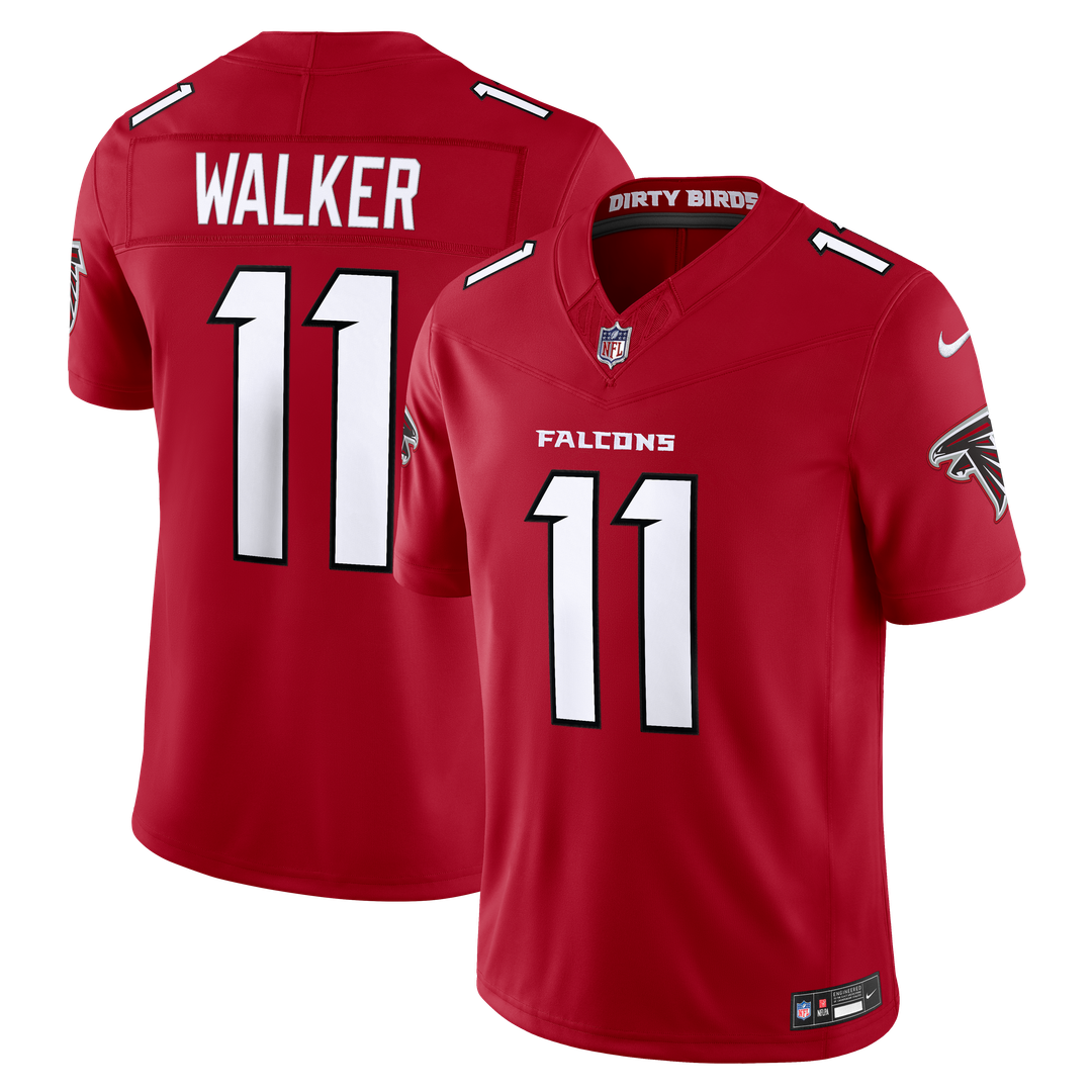 Jalon Walker Atlanta Falcons Team Vapor F.U.S.E. Stitched Limited Jersey - Red