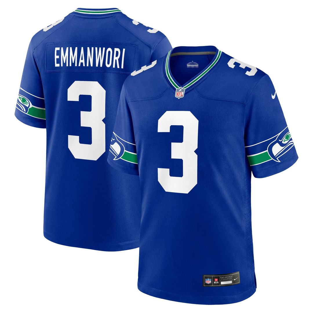 Nick Emmanwori Seattle Seahawks Alternate Game Player Jersey - Royal