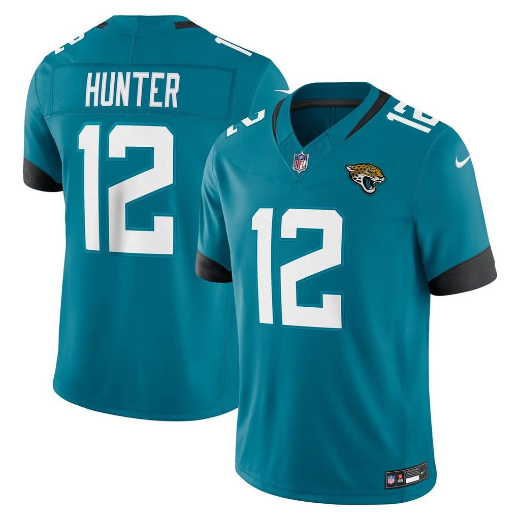 Travis Hunter Jacksonville Jaguars Team Vapor F.U.S.E. Stitched Limited Jersey - Teal