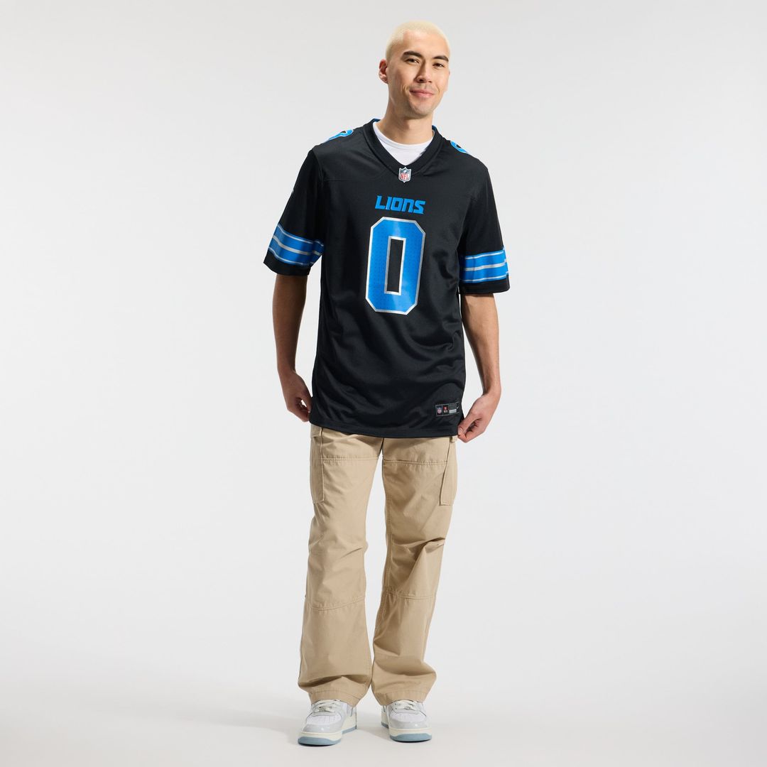 Jahmyr Gibbs Detroit Lions 2nd Alternate Game Player Jersey - Black