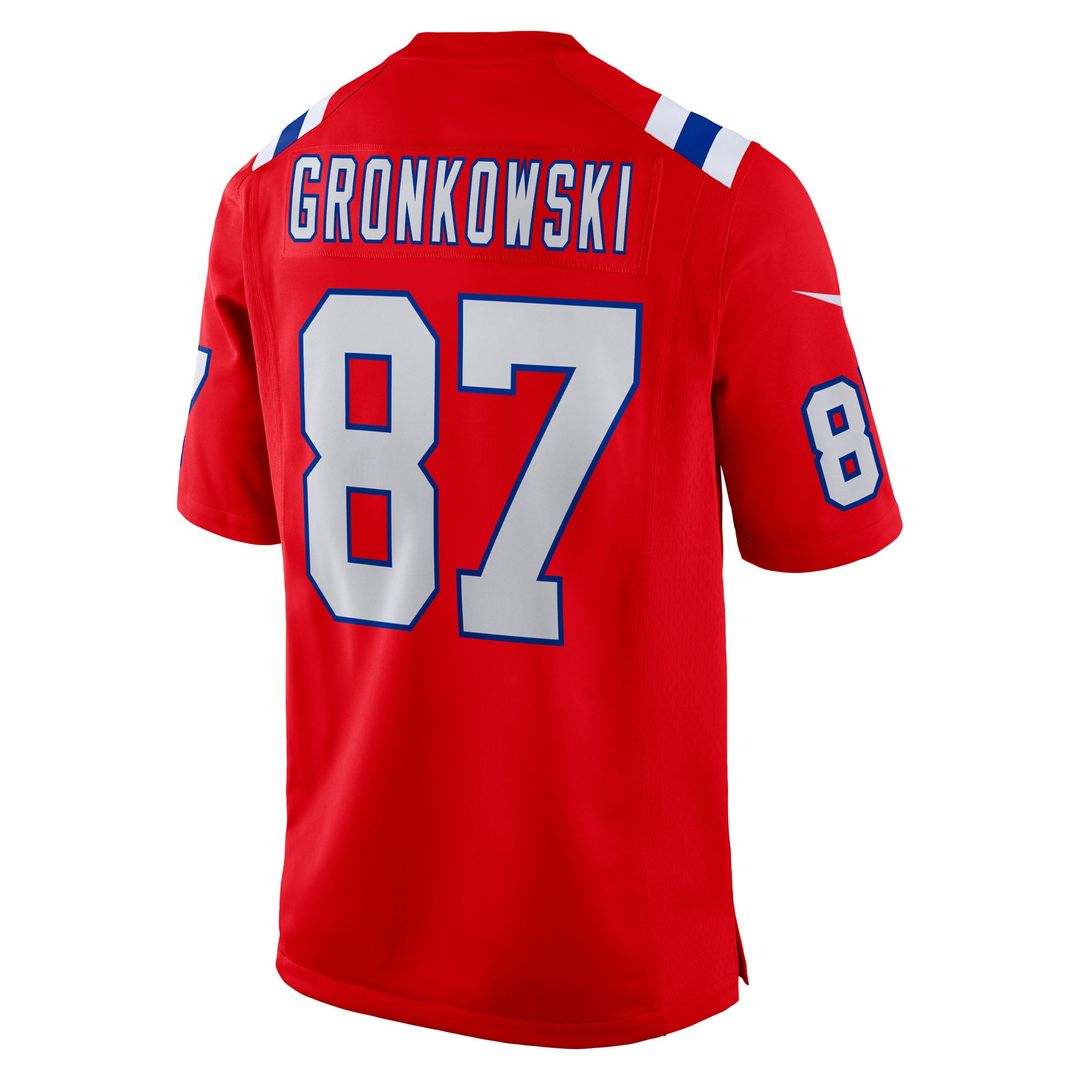 Rob Gronkowski New England Patriots Alternate Retired Player Game Jersey - Red