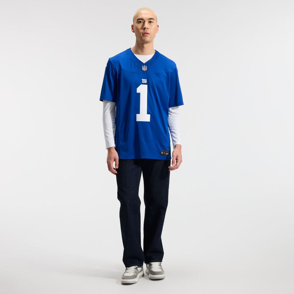 Malik Nabers New York Giants Team Vapor F.U.S.E. Stitched Limited Jersey - Royal