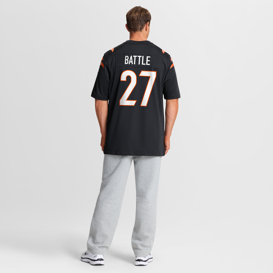Jordan Battle Cincinnati Bengals Team Game Jersey - Black