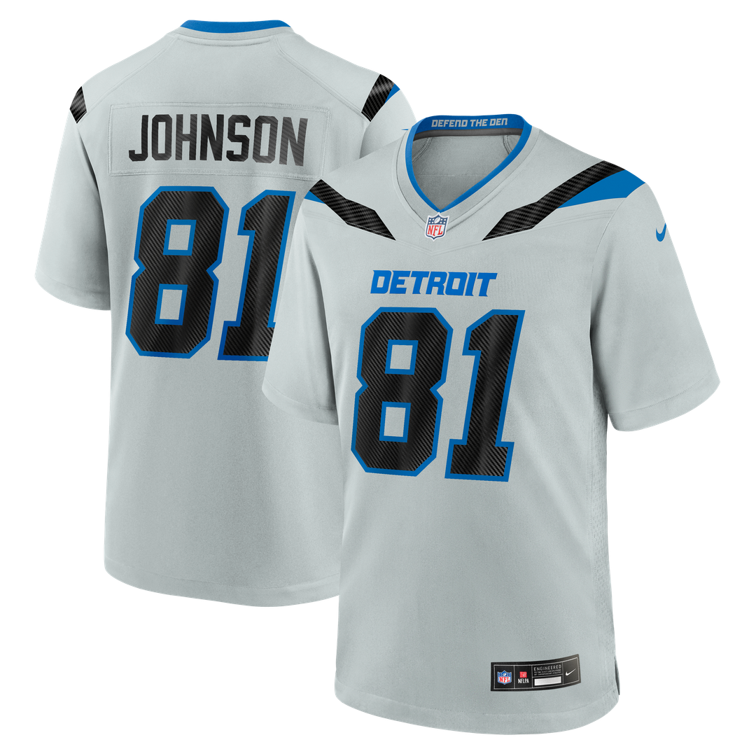 Calvin Johnson Detroit Lions 2026 Rivalries Collection Game Jersey - Silver