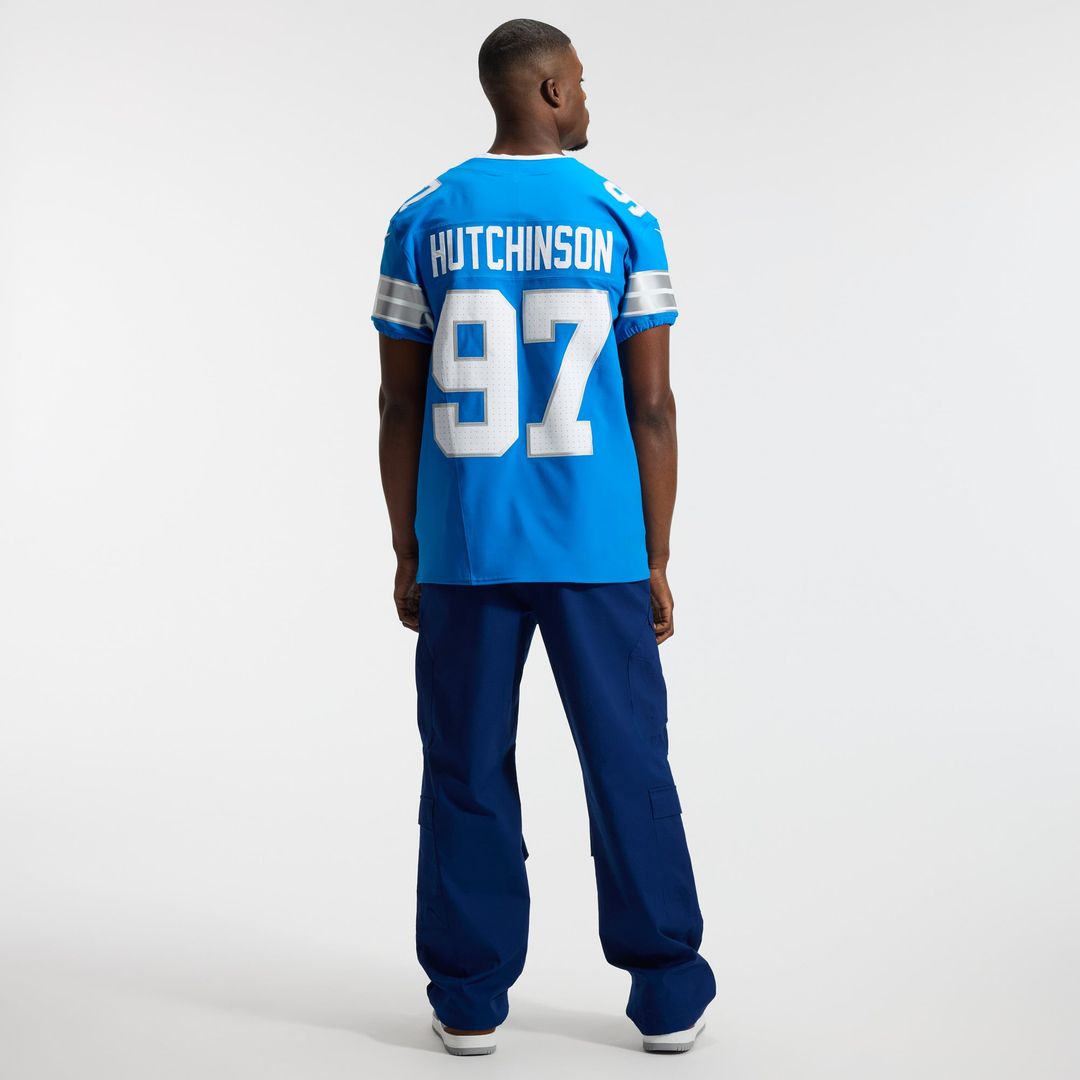 Aidan Hutchinson Detroit Lions Team Vapor F.U.S.E. Elite Jersey - Blue