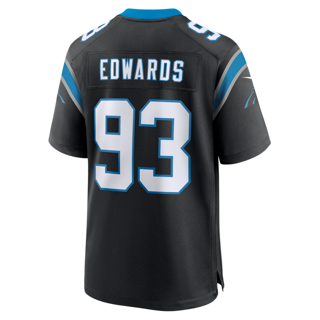 TeRah Edwards Carolina Panthers Team Game Jersey - Black